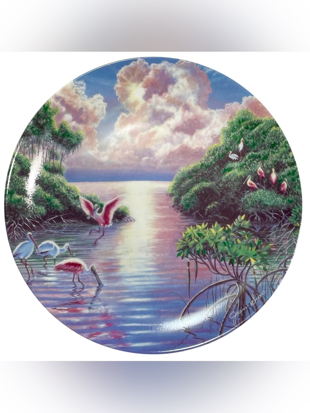 Vintage 1990s WS George Natures Legacy Radiant Sunset Over The Everglades